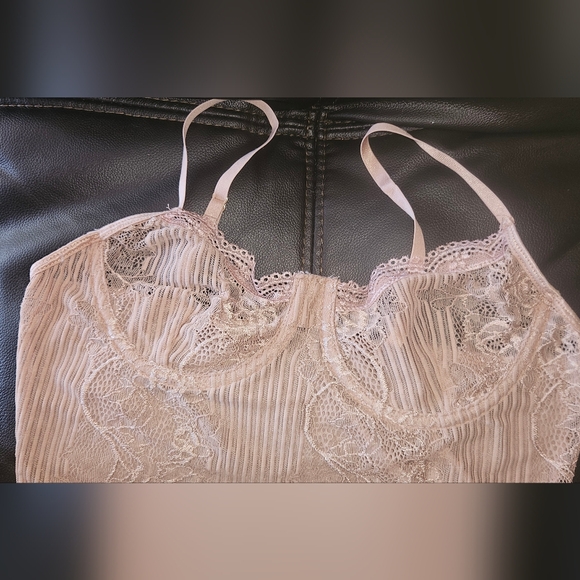 Blashe Pale Pink Lace Tank Top Bodysuit size L Large Blāshe - Picture 8 of 8